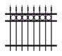 Stahlzaunfeld Denver - Höhe: 75 cm