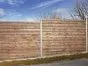 Sichtschutzwand Lärchenholz Katrina Starterset - Ausführung: zum Einbetonieren, Zaunhöhe: 190 cm, Länge: 400 cm