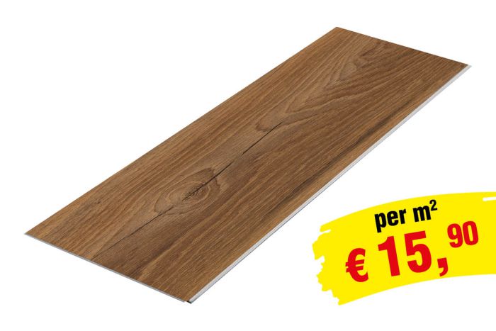 Laminatboden Clicksystem  - Modell: PARIS Eiche Dekor, Abmessung: 1292 x 193 x 8 mm