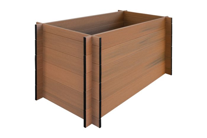 WPC Hochbeet Tina - Farbe: Holzoptik, Maße (L x B x H): 150 x 70 x 75 cm