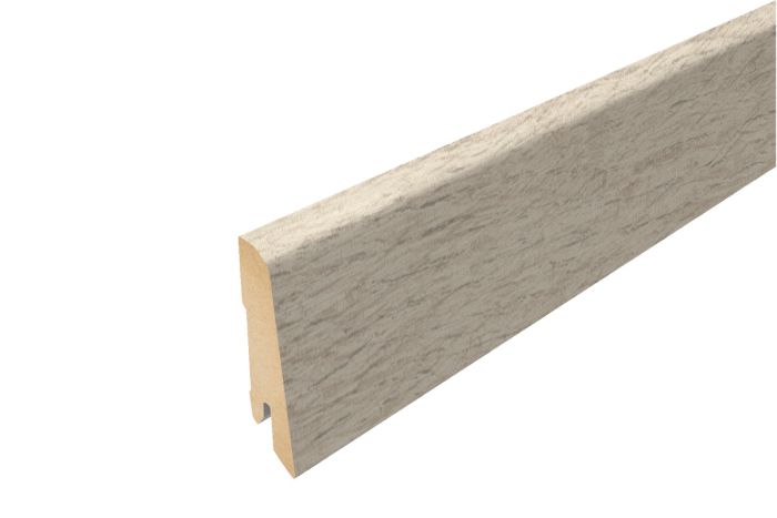Sockelleiste für Laminatboden - Modell: LYON Eiche Dekor, Länge: 2400 mm, Höhe: 60 mm, Tiefe: 17 mm