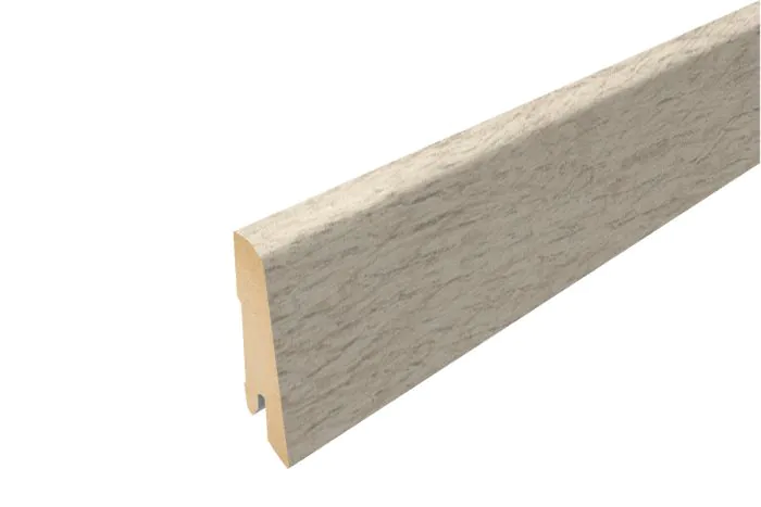 Sockelleiste für Laminatboden - Modell: LYON Eiche Dekor, Länge: 2400 mm, Höhe: 60 mm, Tiefe: 17 mm