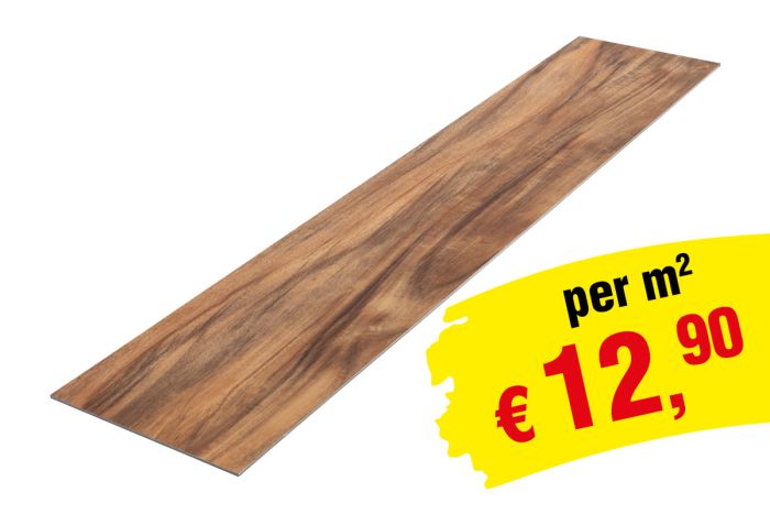 Vinylboden Loose Lay 1220 x 228 x 5 mm (LxBxH) - Modell: OFFENBACH Walnuss Dekor