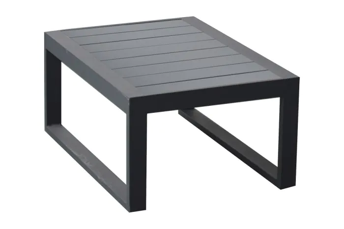 Beistelltisch Lissabon aus Aluminium - Farbe: anthrazit, Maße: 690  x 500 x 320 mm