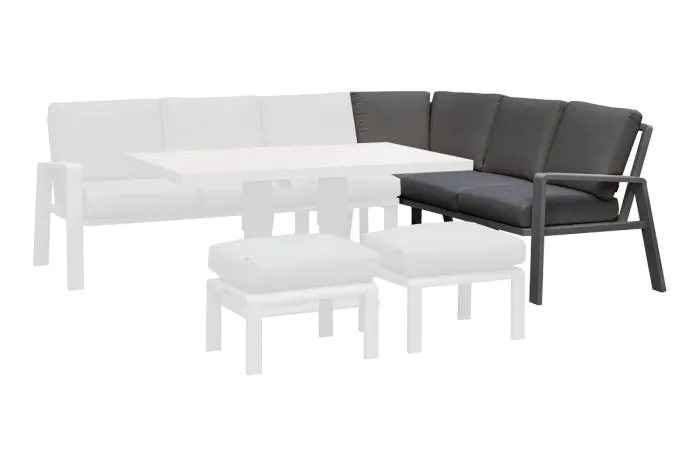 3-Sitzer-Sofa rechts Malaga - Breite: 2180 mm, Tiefe: 830 mm, Höhe: 880 mm