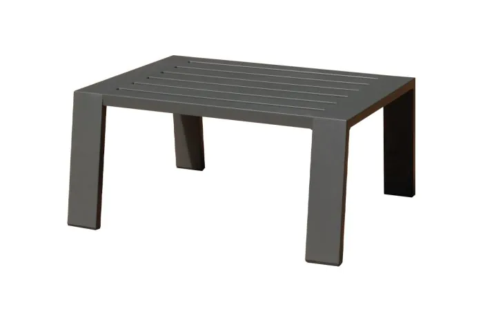 Kaffeetisch Neapel aus Aluminium - Farbe: anthrazit, Länge: 600 mm, Breite: 450 mm, Höhe: 280 mm