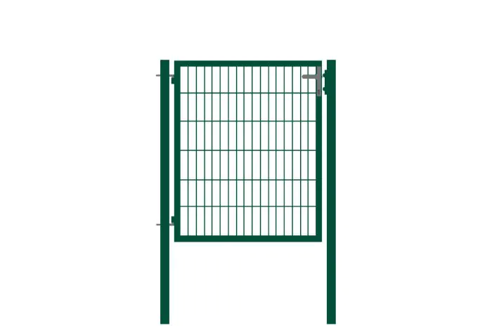Rohrrahmentor Basic 1-flügelig - Ausführung: grün beschichtet, Höhe: 123 cm, Durchgangslichte: ca. 87 cm