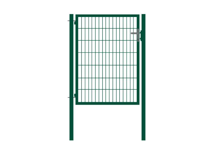 Rohrrahmentor Basic 1-flügelig - Ausführung: grün beschichtet, Höhe: 143 cm, Durchgangslichte: ca. 87 cm