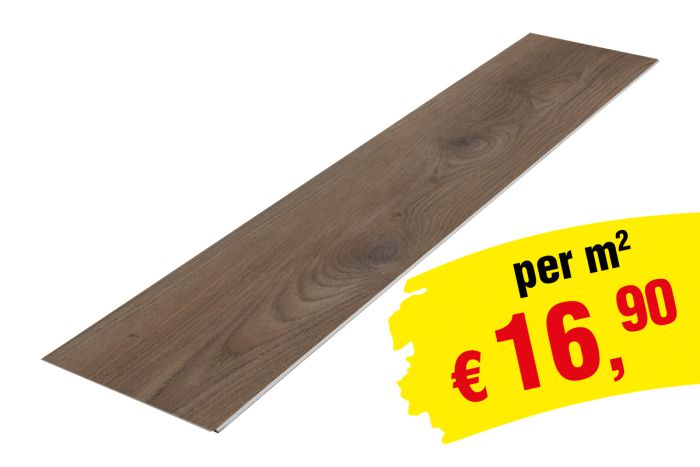 Vinylboden SPC Clicksystem 1220 x 229 x 6,5 mm (LxBxH) - Modell: GLUCK Eiche Dekor