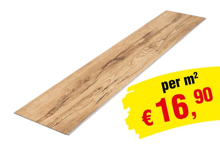 Vinylboden SPC Clicksystem 1220 x 229 x 6,5 mm (LxBxH) - Modell: HAYDN Eiche Dekor