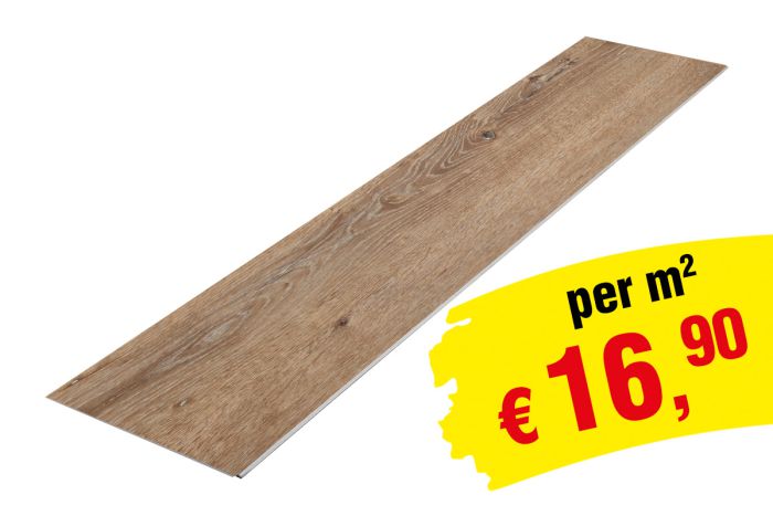 Vinylboden SPC Clicksystem 1220 x 229 x 6,5 mm (LxBxH) - Modell: STRAUSS Eiche Dekor