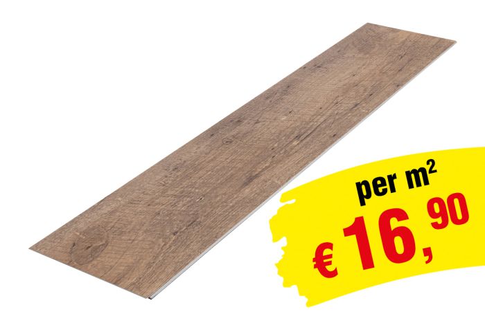 Vinylboden SPC Clicksystem 1220 x 229 x 6,5 mm (LxBxH) - Modell: VERDI Eiche Dekor