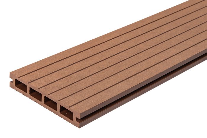 Terrassendielen WPC - Länge: 2900 mm, Querschnitt: 140 x 25 mm, Farbe: braun