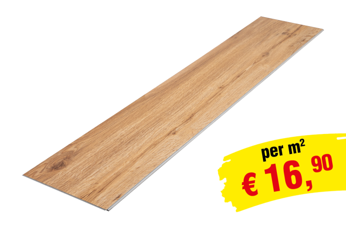 Vinylboden SPC Clicksystem 1220 x 229 x 6,5 mm (LxBxH) - Modell: MOZART Eiche Dekor