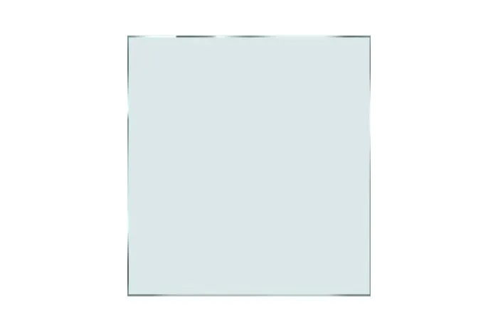Verbundsicherheitsglas mattweiß - Maße: 700 x 750 mm, m²: 0,53, Glasstärke: 8,76 mm