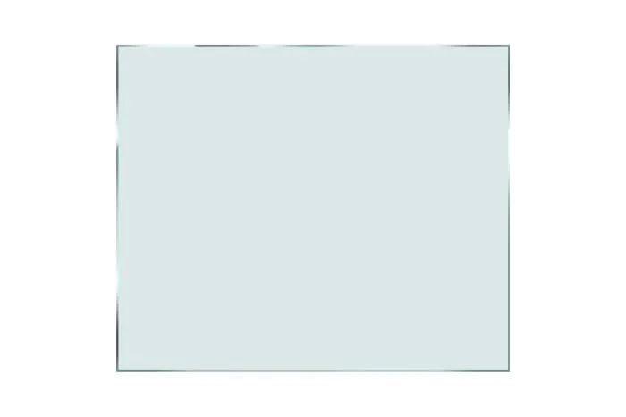 Verbundsicherheitsglas mattweiß - Maße: 900 x 750 mm, m²: 0,68, Glasstärke: 8,76 mm