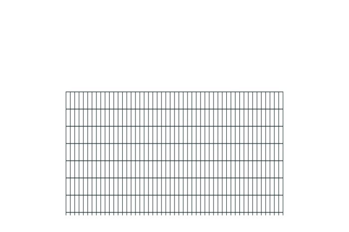 Doppelstabmattenzaun Goliath 8/6/8 mm - Ausführung: anthrazit beschichtet, Höhe: 143 cm, Länge: 251 cm