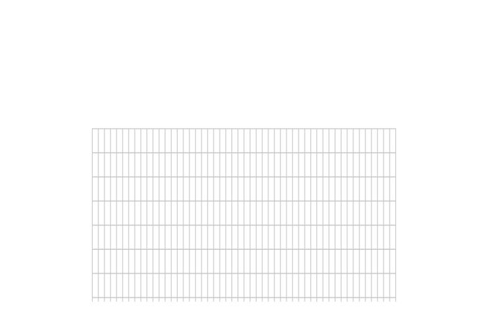 Doppelstabmattenzaun Goliath 8/6/8 mm - Ausführung: verzinkt, Höhe: 143 cm, Länge: 251 cm