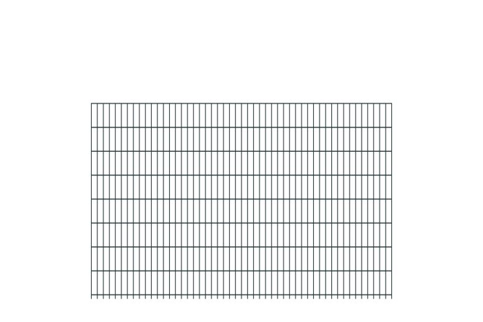 Doppelstabmattenzaun Goliath 8/6/8 mm - Ausführung: anthrazit beschichtet, Höhe: 163 cm, Länge: 251 cm