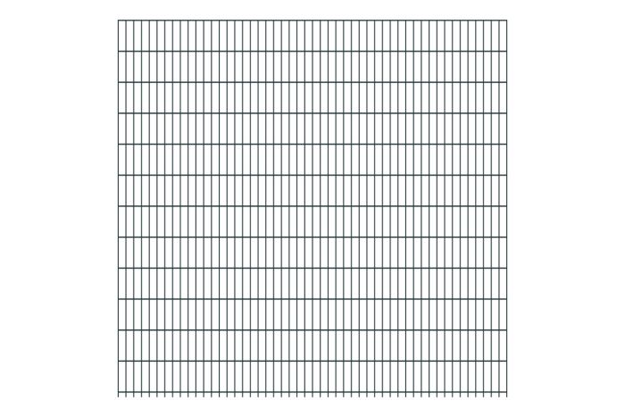 Doppelstabmattenzaun Goliath 8/6/8 mm - Ausführung: anthrazit beschichtet, Höhe: 243 cm, Länge: 251 cm