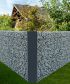 Eckverbinder für Gabionenwand Easy - Ausführung: verzinkt, Höhe: 83 cm