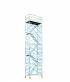 Alu Fahrgerüst Mod. F (Treppenturm) - Breite: 1,30 m, Länge: 2,50 m - Arbeitshöhe: 12,30 m