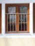 Fenstergitter Paris in Edelstahl, vormontiert - Breite: 144 - 156 cm, Höhe: 100 cm