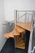 Spindeltreppe Nobile Holz / Edelstahl