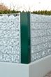 Eckverbinder für Gabionenwand Easy - Ausführung: grün beschichtet, Höhe: 123 cm