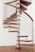 Spindeltreppe Nobile Holz