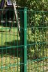 Zaunpfosten Mod. A - Ausführung: grün beschichtet, für Zaunhöhe: 123 cm, Länge: 128,5 cm, Befestigungspunkte: 7