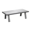 Kaffeetisch Lissabon aus Aluminium - Farbe: graualuminium, Maße: 1210 x 600 x 390 mm