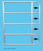 Weidezauntore ausziehbar, Höhe 1,1 m - Länge min. - max.: 2,0 - 3,0 m