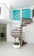 Spindeltreppe Nobile Holz / Edelstahl
