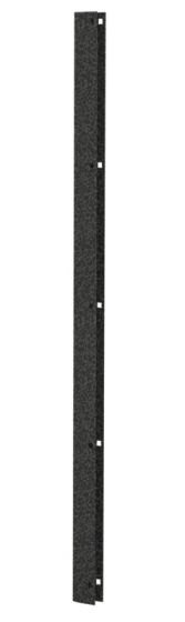 Zaunanschlussleiste Luxury Goliath - Ausführung: antik schwarz, Höhe: 103 / 110 cm