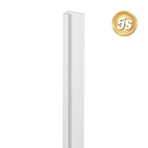 Alu U-Profil stirnseitige Montage für 20 mm Profile, Ausführung: Eck- und Endsteher - Farbe: grau 5S, Länge: 200 cm