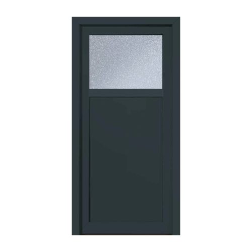 Kunststofftür Mod. Modern 3 - 980 x 1980 mm (B x H), Anschlag: innen links - DIN links