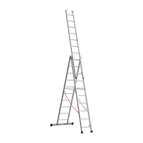 Euro-Profi Mehrzweckleiter 3-tlg. Mod. S307 - Sprossenanzahl: 3 x 10, max. Arbeitshöhe: 8,15 m