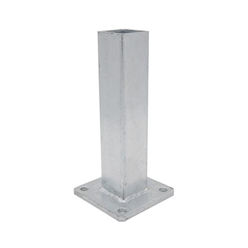 Fußplatte für Pfosten, verzinkt - Maße: 60 x 60 mm