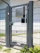 Rohrrahmenflügeltor 1-flügelig - Ausführung: anthrazit beschichtet, Höhe: 143 cm, Durchgangslichte: 100 cm