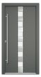 Aluminiumtür Mod. Jupiter - 1100 x 2100 mm (B x H) - Farbe: anthrazit, Anschlag: DIN-links