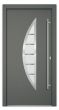Aluminiumtür Mod. Luna - 1100 x 2100 mm (B x H) - Farbe: anthrazit, Anschlag: DIN-rechts