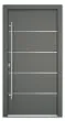 Aluminiumtür Mod. Saturn - 1100 x 2100 mm (B x H) - Farbe: anthrazit, Anschlag: DIN-links