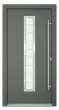 Aluminiumtür Mod. Venus - 1100 x 2100 mm (B x H) - Farbe: anthrazit, Anschlag: DIN-rechts