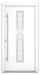 Aluminiumtür Mod. Venus - 1100 x 2100 mm (B x H) - Farbe: weiß, Anschlag: DIN-links