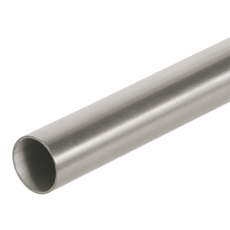 INOXLM Edelstahl Handlauf 40x40 Mm Satiniert - Made In Italy Für Innen & Außen (5.000 Mm)