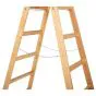 Holzleiter Doppelleiter Mod. HZ - Sprossenanzahl: 2 x 5, Länge: 1,66 m