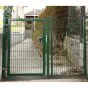 Rohrrahmenflügeltor 1-flügelig - Ausführung: grün beschichtet, Höhe: 143 cm, Durchgangslichte: 225 cm