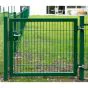 Rohrrahmenflügeltor 1-flügelig - Ausführung: grün beschichtet, Höhe: 143 cm, Durchgangslichte: 225 cm