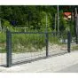 Rohrrahmenflügeltor 2-flügelig - Ausführung: anthrazit beschichtet, Höhe: 83 cm, Durchgangslichte: 500 cm
